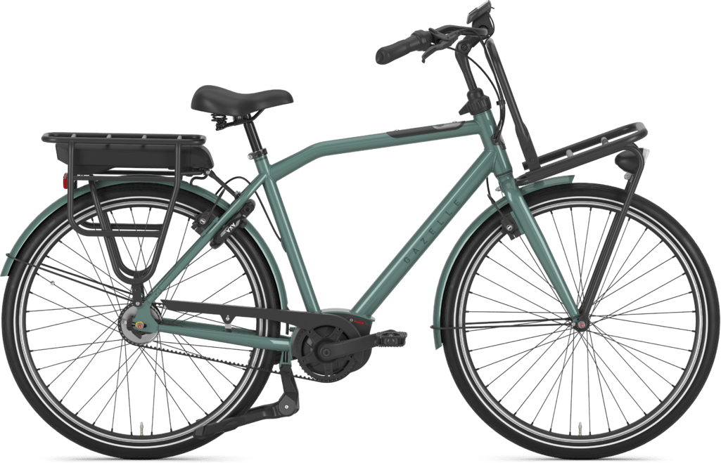 Gazelle HEAVYDUTYNL C5 HMB Belt 500wh Herre 2022 - Grøn