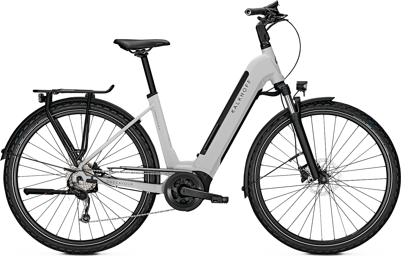 Kalkhoff ENDEAVOUR 5.B SEASON 625wh Dame - Grå/Hvid – Bikeland