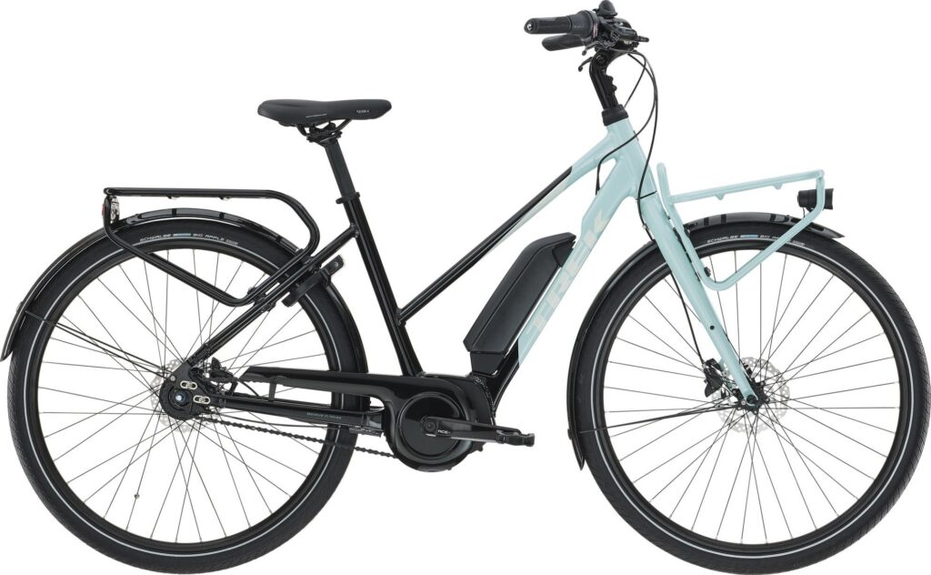 Trek District+ 2 500wh Dame 2022 - Sort/Turkis