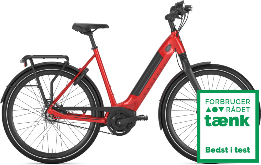 Gazelle ULTIMATE C8+ HMB BELT Dame 2022 - Rød (TESTVINDER)