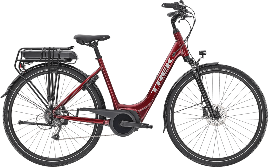 Trek Verve+ 1 Lowstep 2022 - Rød (str. Small)