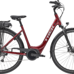 Trek Verve+ 1 Lowstep 2022 - Rød (str. Small)