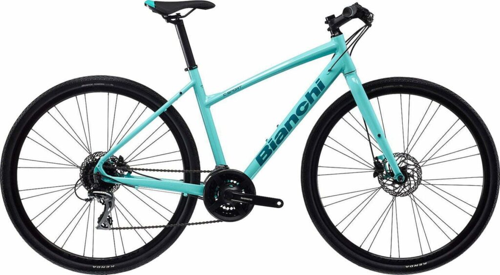 Bianchi C-sport 2 24g Disc Dame 2023 - Celeste
