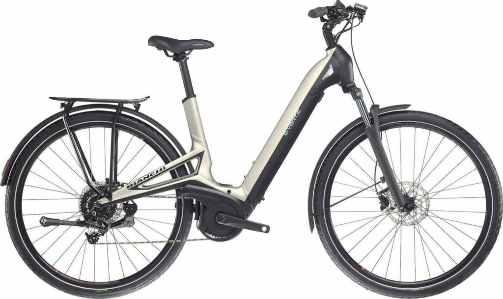 Bianchi E-Vertic C-Type 10g Bosch Dame 2023 - Sort/beige