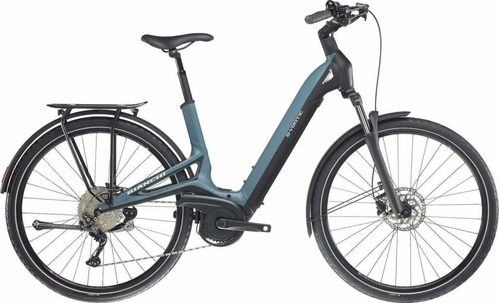 Bianchi E-Vertic C-Type 9g Bosch Dame 2023 - Sort/blå