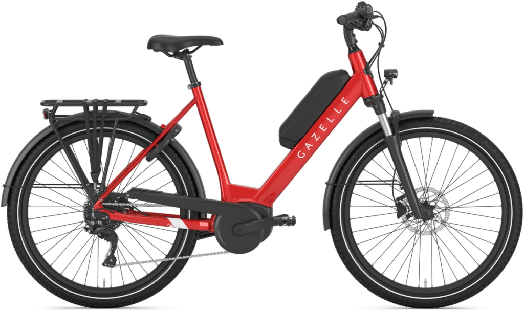 Gazelle Medeo T9 HMB Dame 2025 - Rød