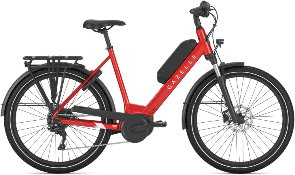 Gazelle Medeo T9 HMB Dame 2025 - Rød
