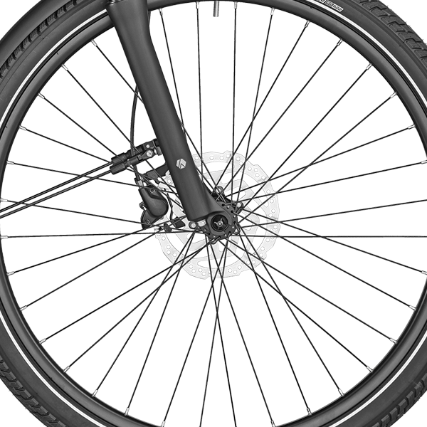 front hub på Bergamont E-Horizon Elite 6 Belt Amsterdam