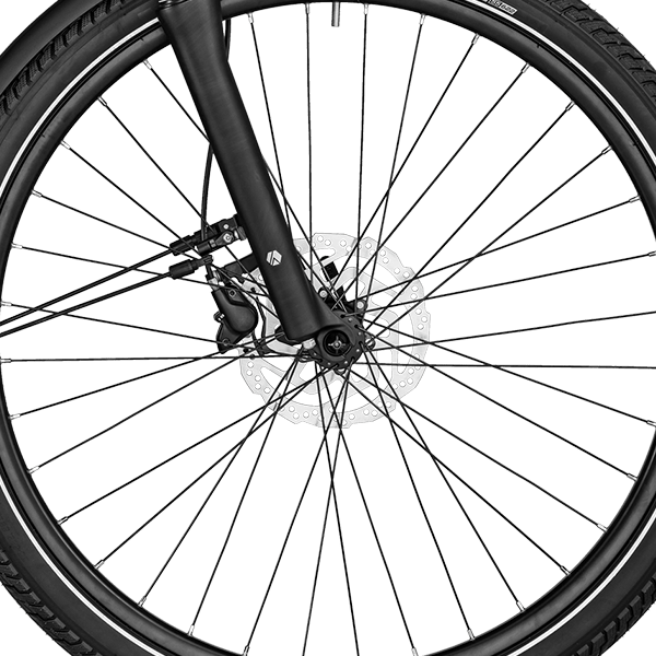 front hub på Bergamont E-Horizon Elite 7 Belt Amsterdam
