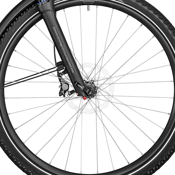 front hub på Bergamont E-Horizon FS Elite
