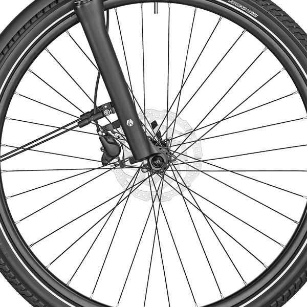 front hub på Bergamont E-Horizon Sport 6 Amsterdam