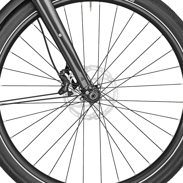 front hub på Bergamont E-Revox Elite Rigid EQ