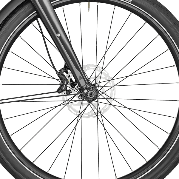 front hub på Bergamont E-Revox Elite Rigid EQ