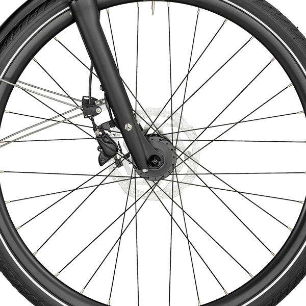 front hub på Bergamont Horizon 6 Amsterdam