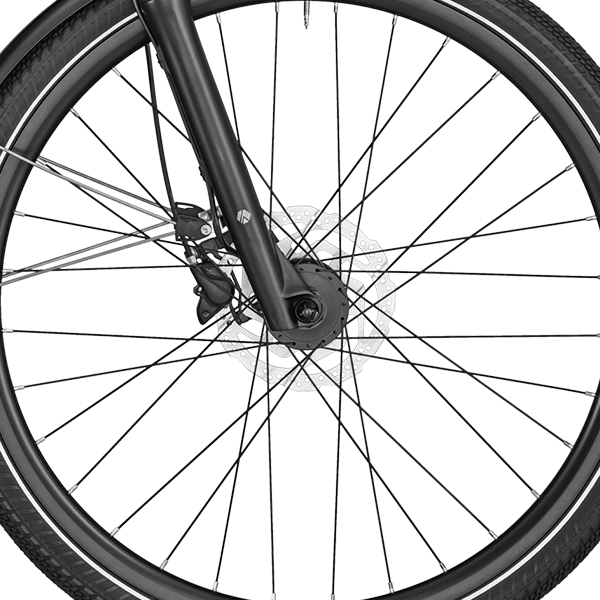 front hub på Bergamont Horizon N8 Belt