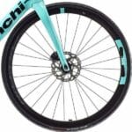 front hub på Bianchi Aria Aero 105