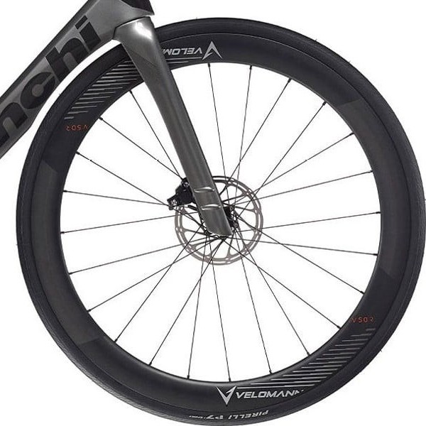 front hub på Bianchi Oltre Comp Rival eTap AXS 24sp