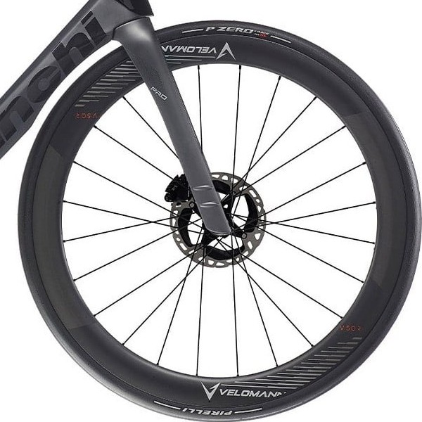 front hub på Bianchi Oltre Pro Durace Di2 24sp
