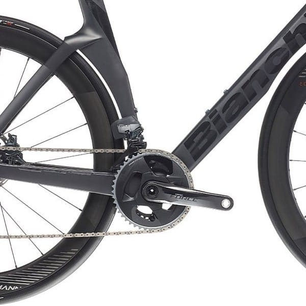 Kranksæt på Bianchi Oltre Pro Sram Force eTap AXS