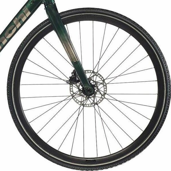front hub på Bianchi Via Nirone 7 All Road GRX 400