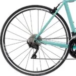 Bagnav med Shimano 105 RD-R7000 GS bagskifter på Bianchi Via Nirone 7 Alu 105