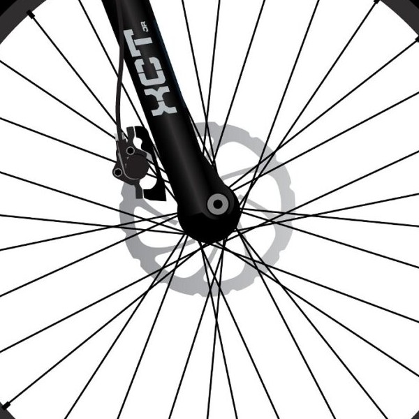 front hub på Cannondale 26 Trail