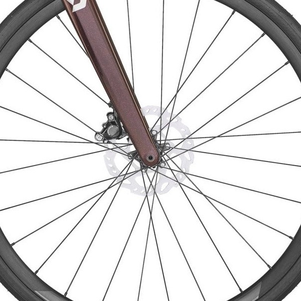 front hub på Scott Addict 30
