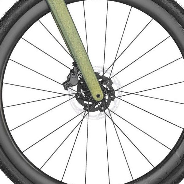front hub på Scott Addict Gravel 10