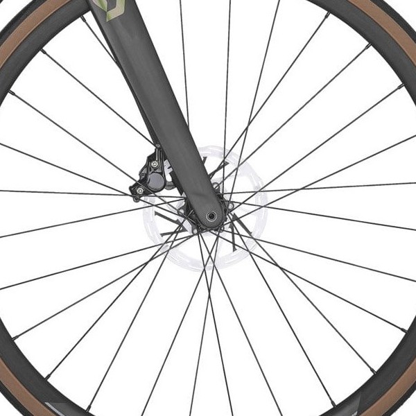 front hub på Scott Addict RC 30