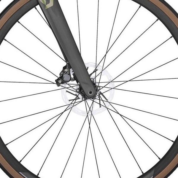 front hub på Scott Addict RC 30