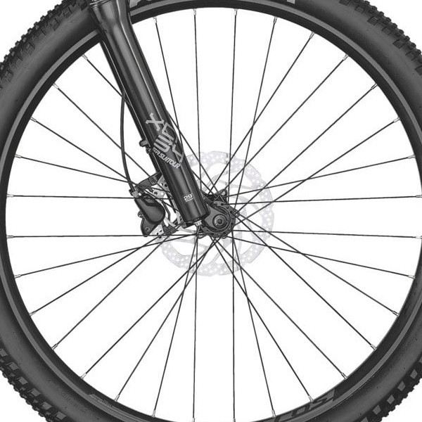 front hub på Scott Aspect eRIDE 940