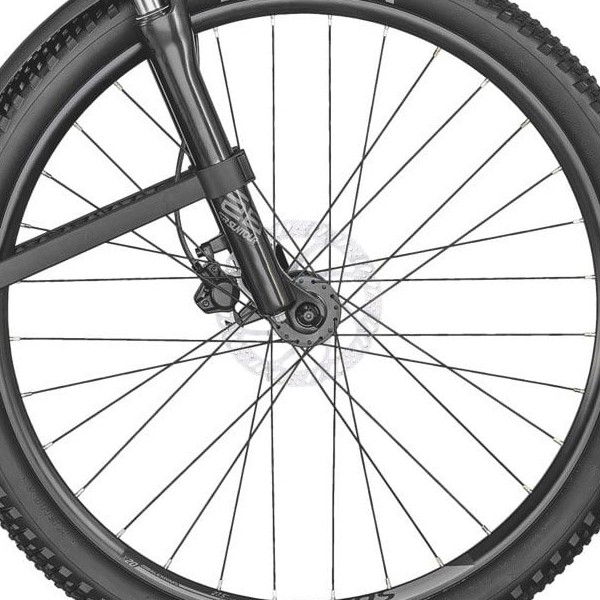 front hub på Scott Contessa Active 50 EQ