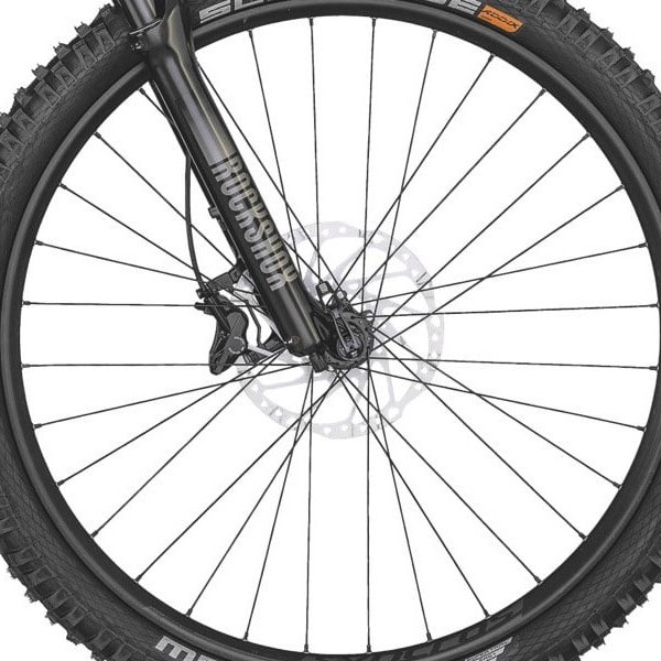 front hub på Scott Contessa Genius eRIDE 910