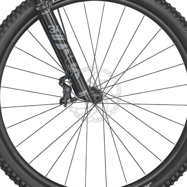 front hub på Scott Contessa Spark 910