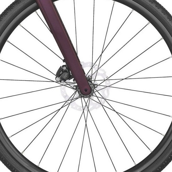 front hub på Scott Contessa Speedster Gravel 15