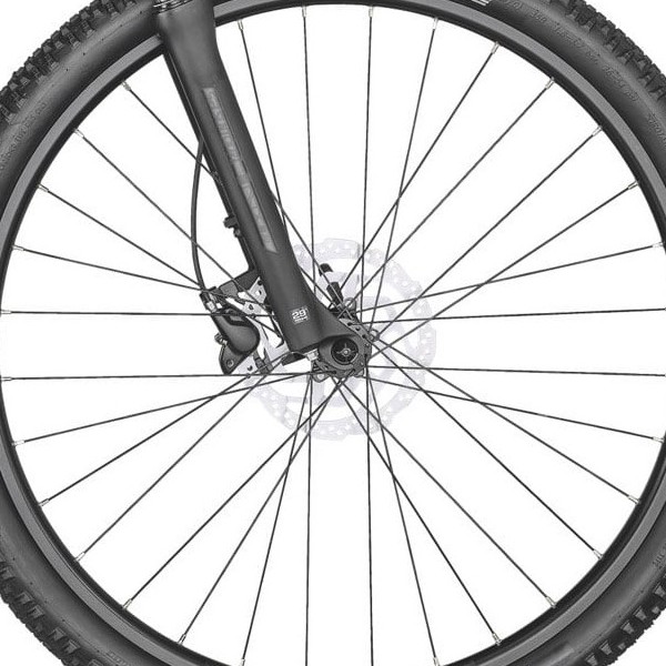 front hub på Scott Sub Cross eRIDE 30