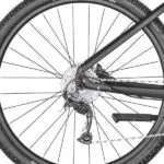 Bagnav med Shimano Alivio 3100 9 Speed bagskifter på Scott Sub Cross eRIDE 30 Unisex