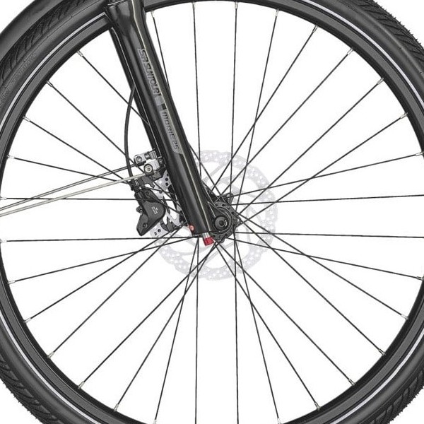 front hub på Scott Sub eRIDE EVO