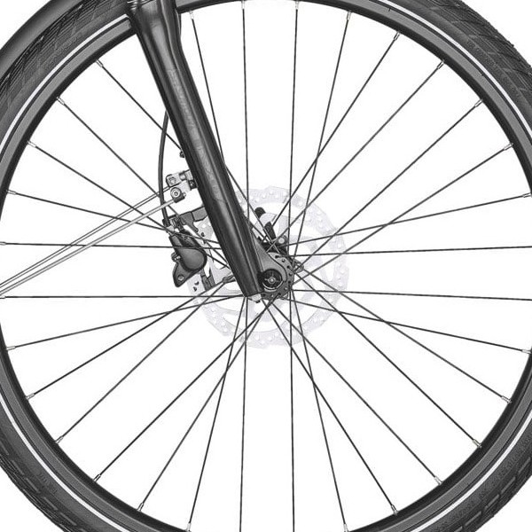 front hub på Scott Sub Tour eRIDE 10