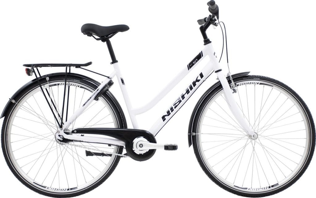 Nishiki City 107 Dame 7g - Hvid