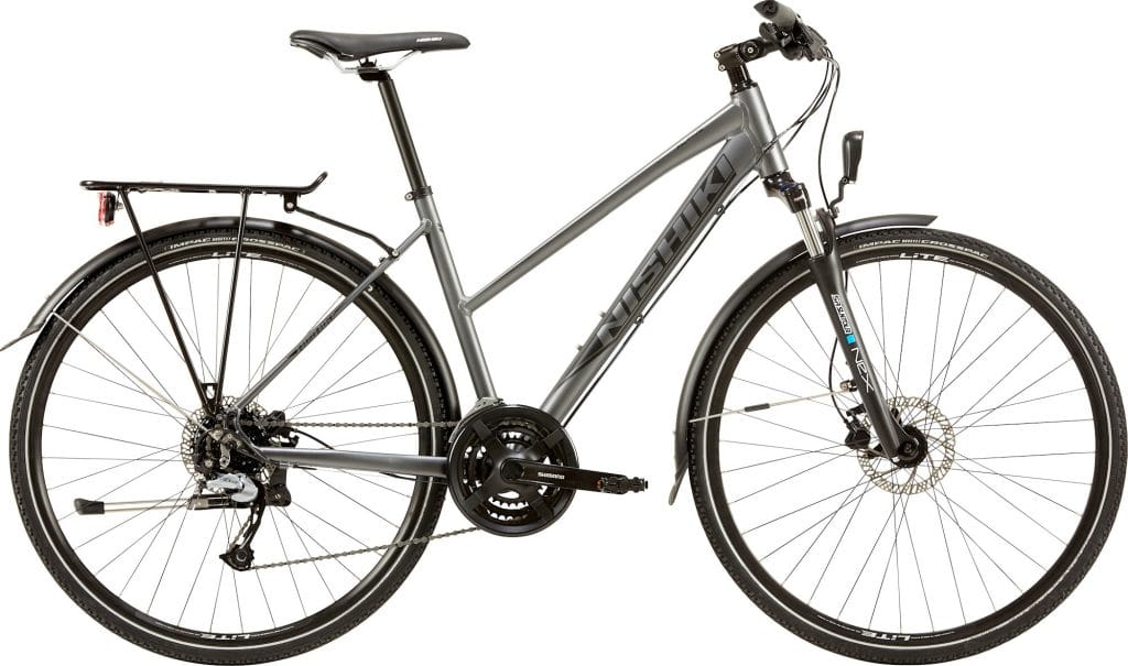 Nishiki XC Five Dame 24g Acera - Grå