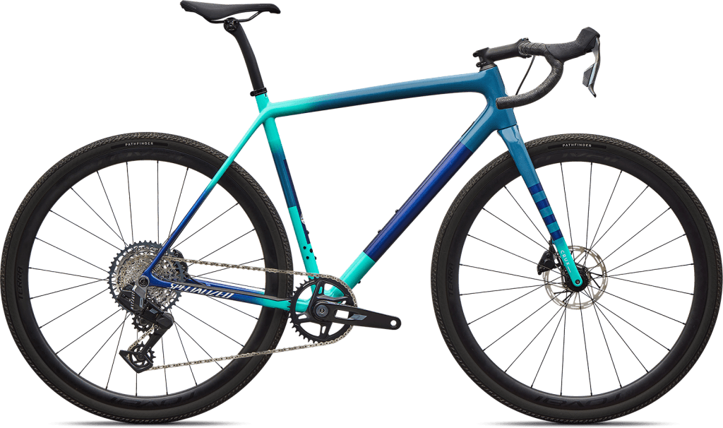 Specialized Crux Expert - SRAM Rival XPLR AXS  2026 - Grey Blue/Lagoon Blue