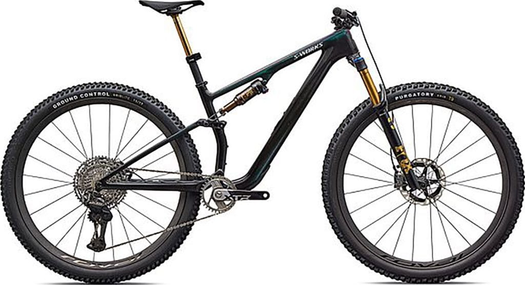 Specialized S-Works Epic 8 EVO Di2 2026 - Gloss Carbon / Green to Purple
