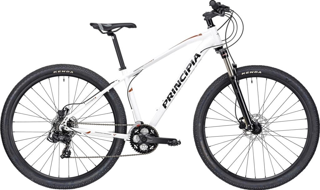 Principia MTB A2.9 29" Tourney 3x7sp Susp. 2026 - Hvid m. Sort