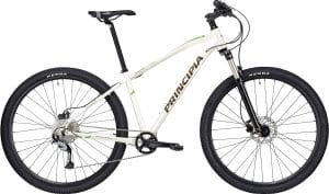Principia MTB A5.9 29" Deore 1x10sp Susp. 2026 – Mat Hvid m. Brun/Grøn