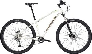 Principia MTB A5.9 29" Deore 1x10sp Susp. 2026 – Mat Hvid m. Brun/Grøn