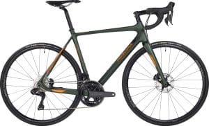 Principia Road Carbon 105 2026 – DI2 2x12sp 2026 – Mat Grøn m. Orange