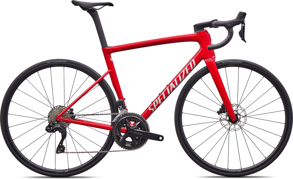 Specialized Tarmac SL8 Comp 2026 - Gloss Red Tint Over Silver Dust