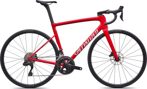 Specialized Tarmac SL8 Comp 2026 – Gloss Red Tint Over Silver Dust