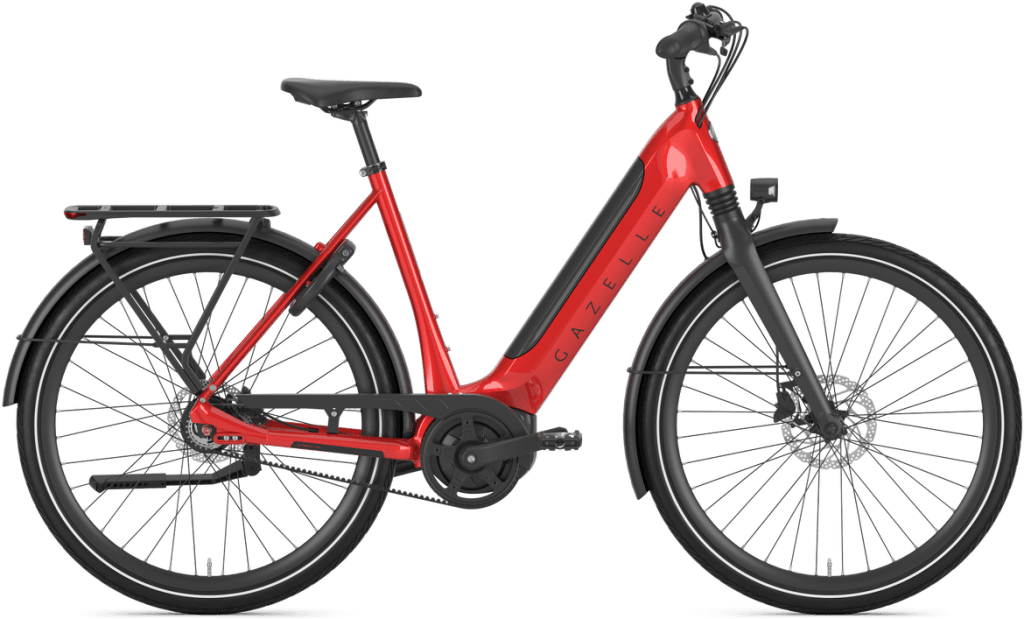 Gazelle Ultimate C8+ HMB Dame 2025 - Rød (Udstillingsmodel)